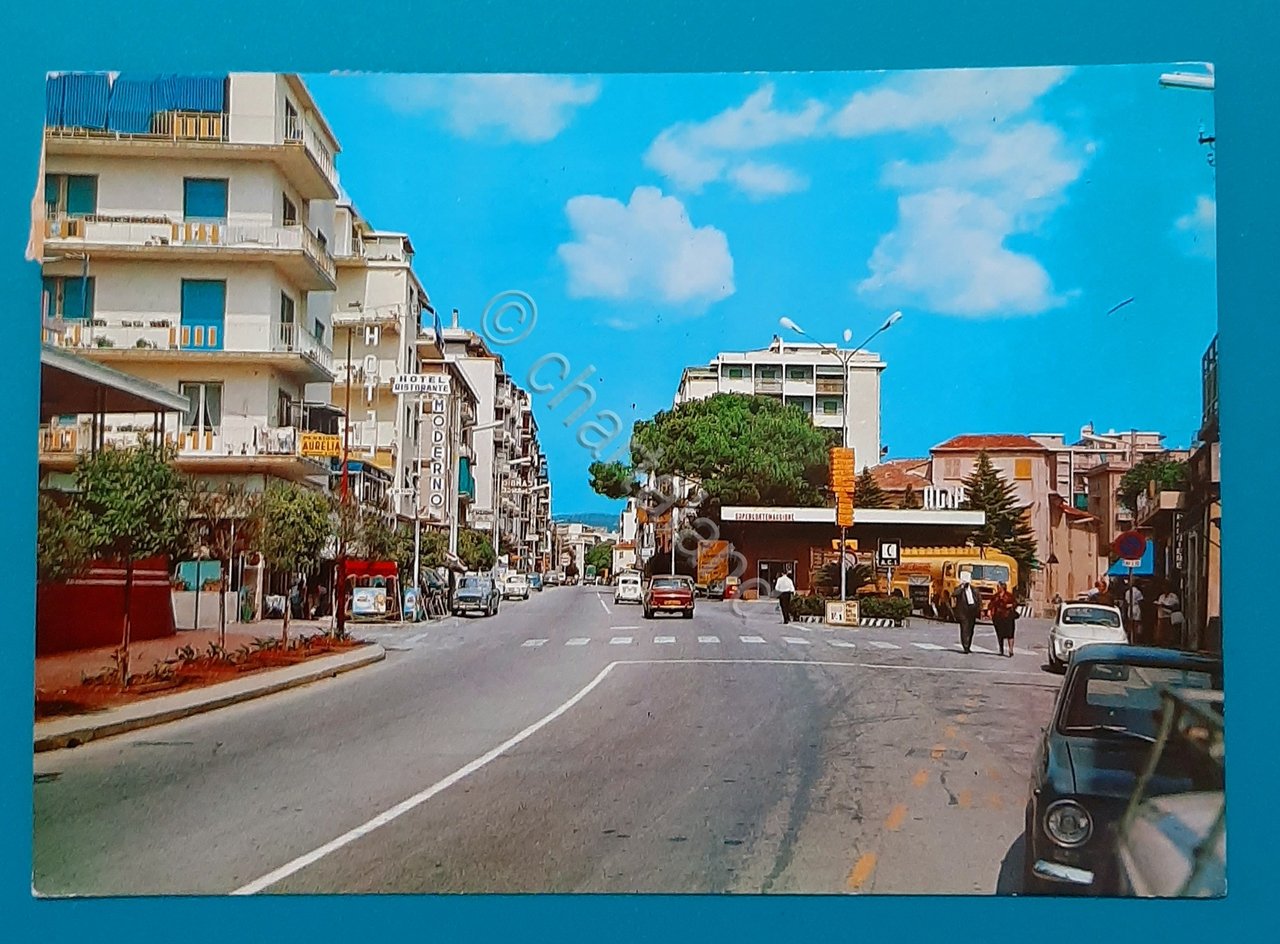 Cartolina Riviera delle Palme - Loano - Via Aurelia - …