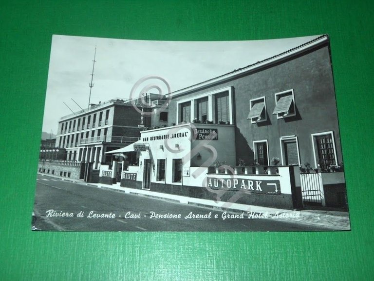 Cartolina Riviera di Levante - Cavi - Pensione Arenal e …