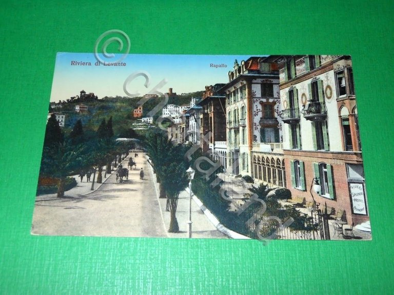 Cartolina Riviera di Levante - Rapallo - Scorcio panoramico 1915 …