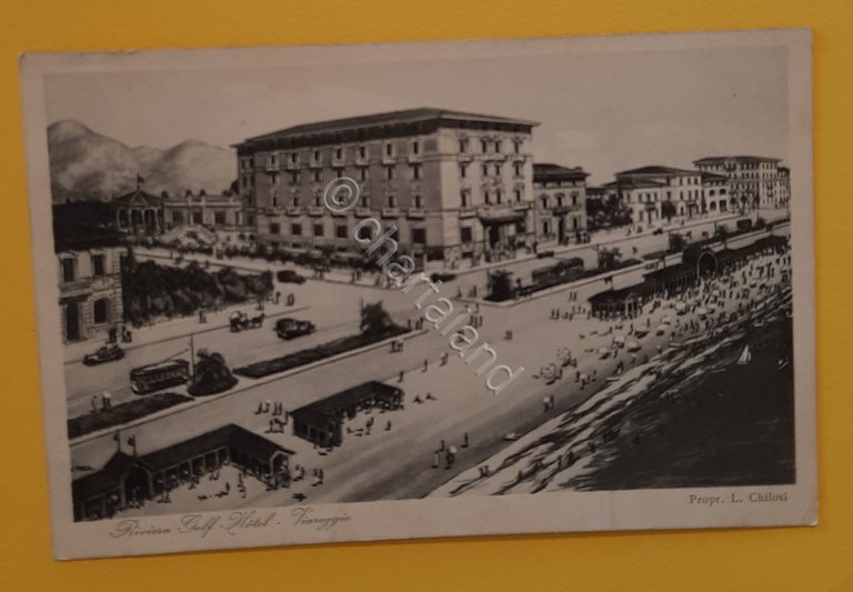 Cartolina Riviera Golf Hotel - Viareggio - 1920
