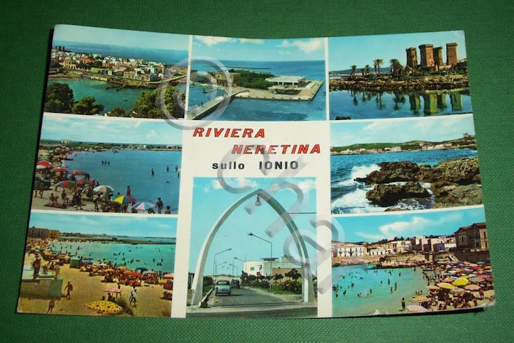 Cartolina Riviera Neretina - Vedute diverse 1969.