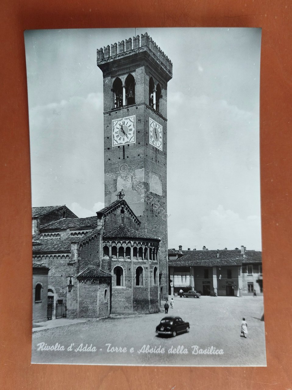 Cartolina Rivolta d' Adda - Torre e Abside della Basilica … | Immagine principale