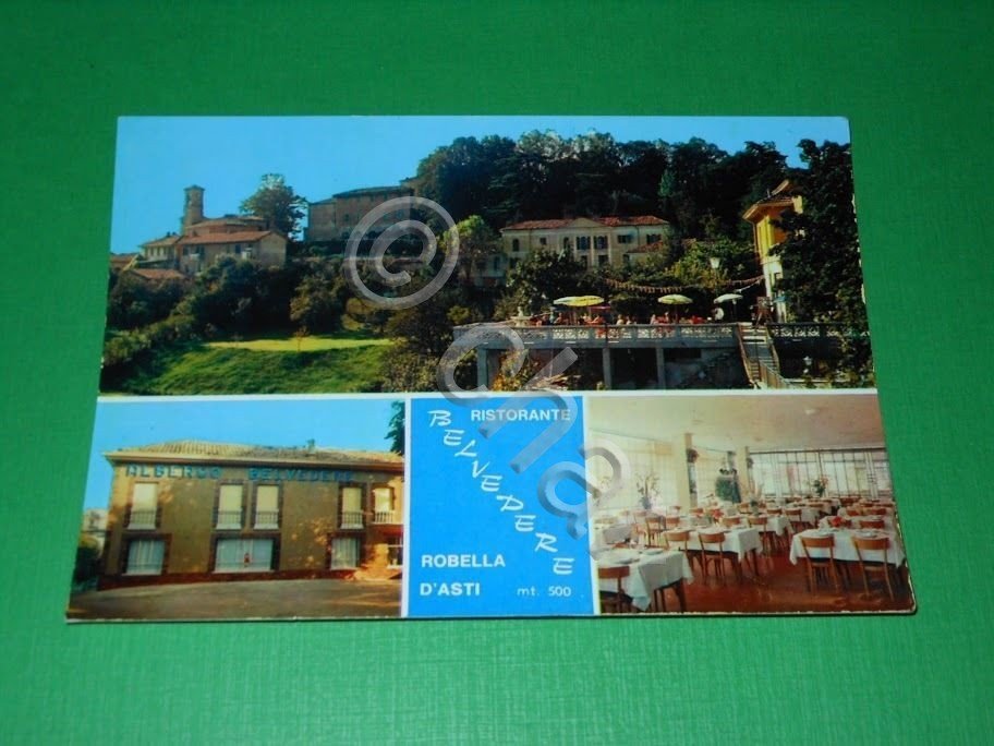 Cartolina Robella d' Asti - Ristorante Belvedere 1974.