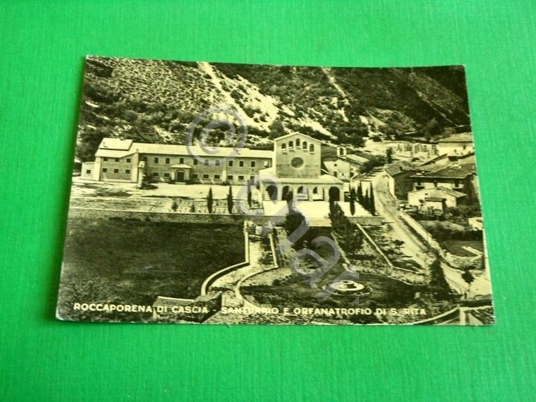 Cartolina Roccaporena di Cascia - Santuario e Orfanotrofio di S. …