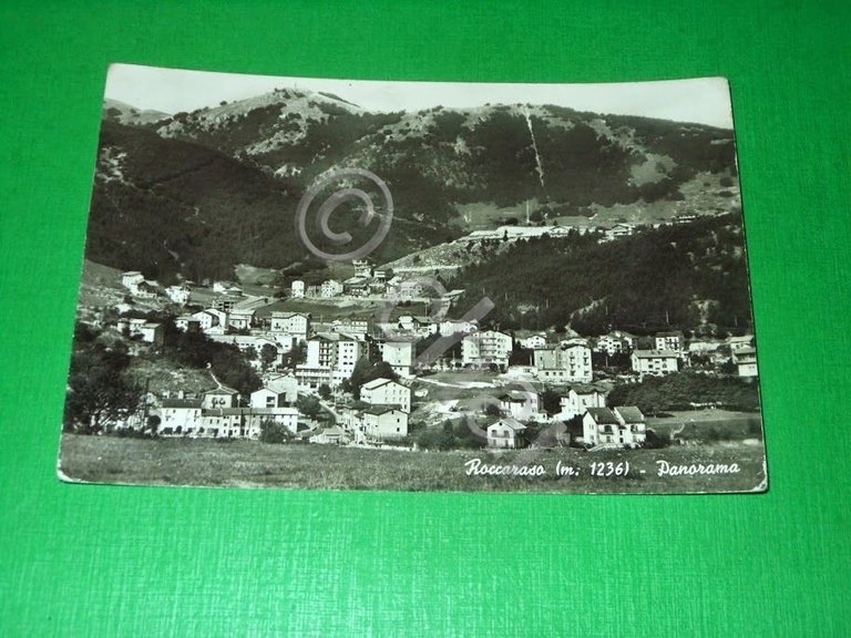 Cartolina Roccaraso - Panorama 1963 ca.