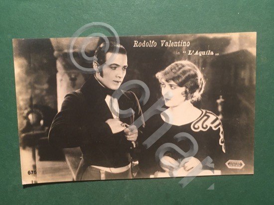 Cartolina Rodolfo Valentino In L'Aquila - 1955 ca
