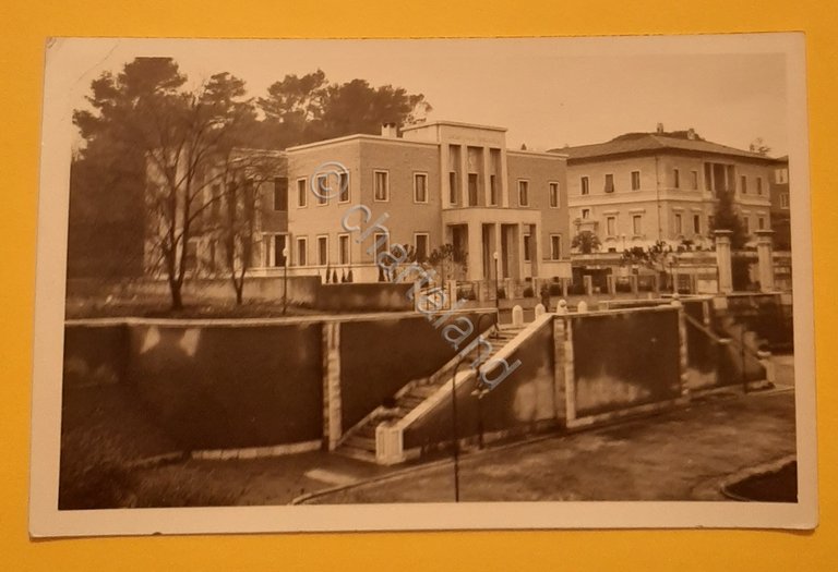 Cartolina Roma - Accademia Belgica - 1954