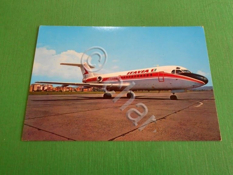 Cartolina Roma - Aeroporto Ciampino Ovest - Fokker F.28 Jet …