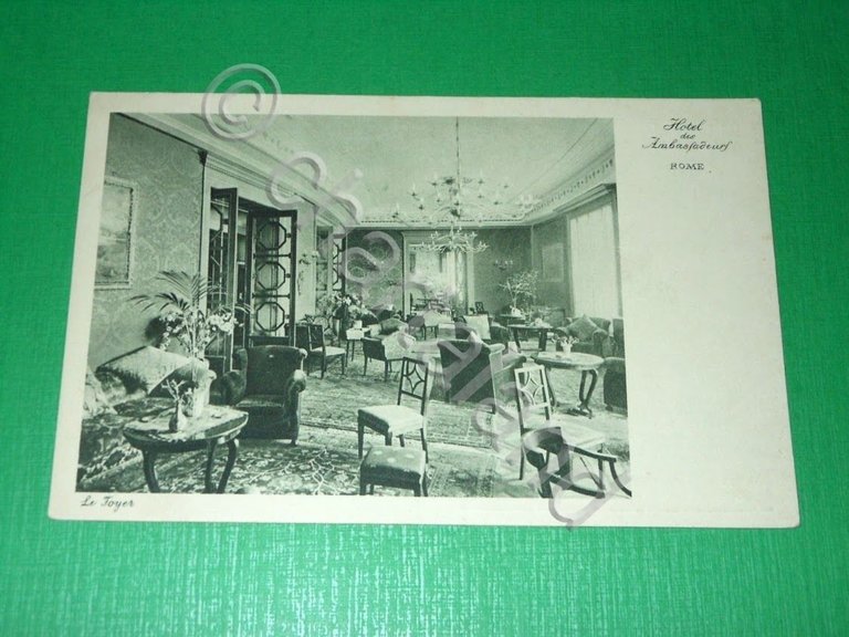 Cartolina Roma - Albergo Palazzo Ambasciatori ( interno ) 1930 … | Immagine Gallery 2