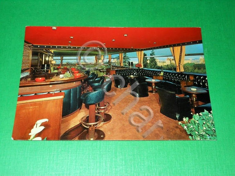 Cartolina Roma - Hotel Eden - Bar panoramico 1965 ca.
