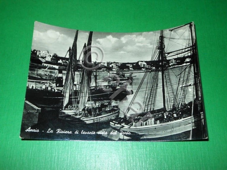 Cartolina Roma - La Riviera di Levante vista dal Porto …