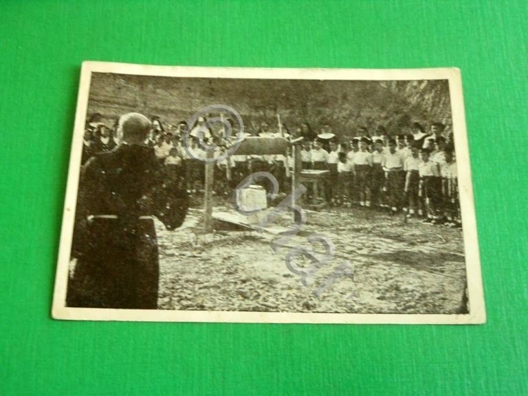 Cartolina Roma - Orfanotrofi di S. Antonio - Posa della …