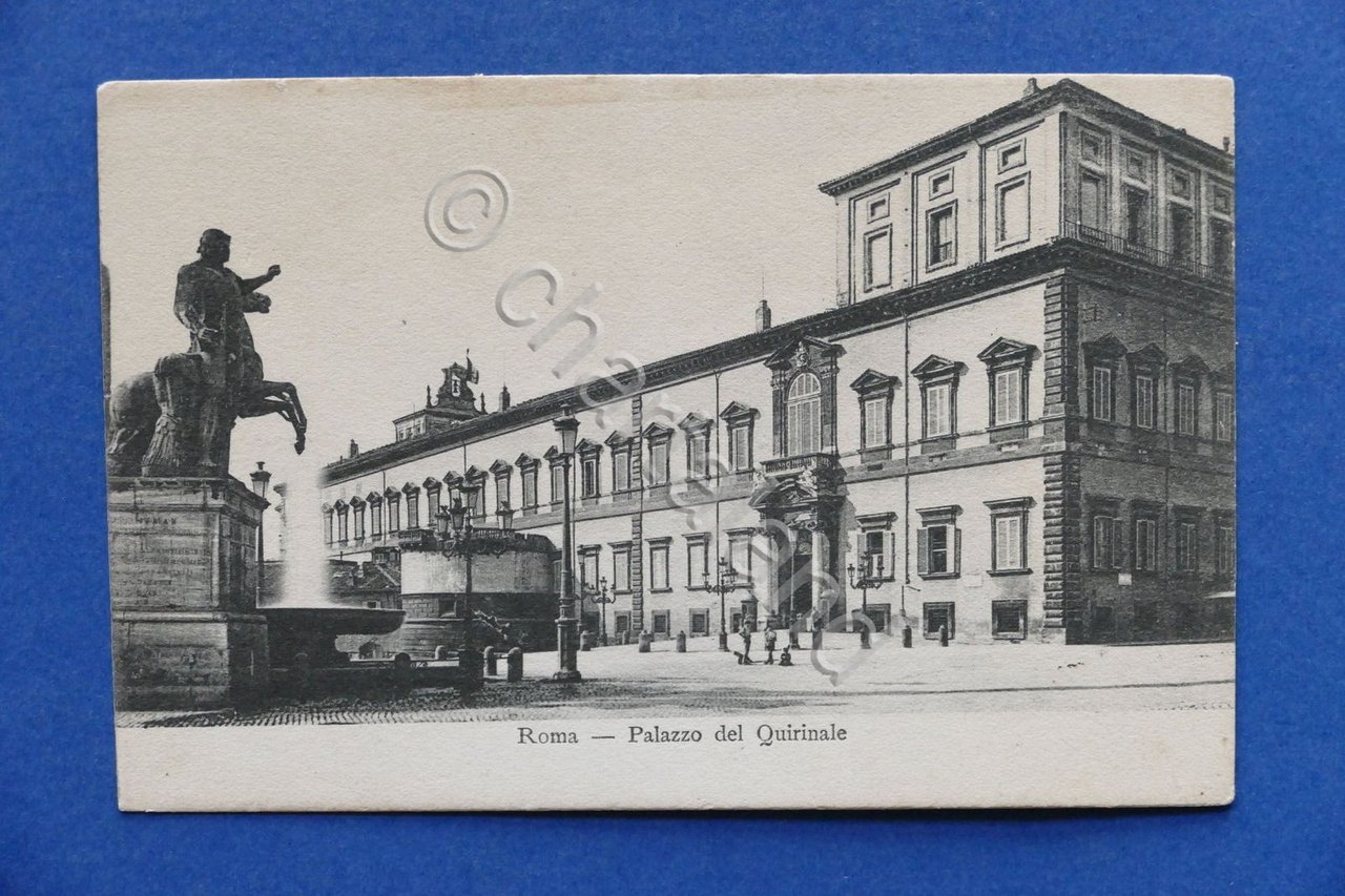 Cartolina Roma - Palazzo del Quirinale - 1905 ca..