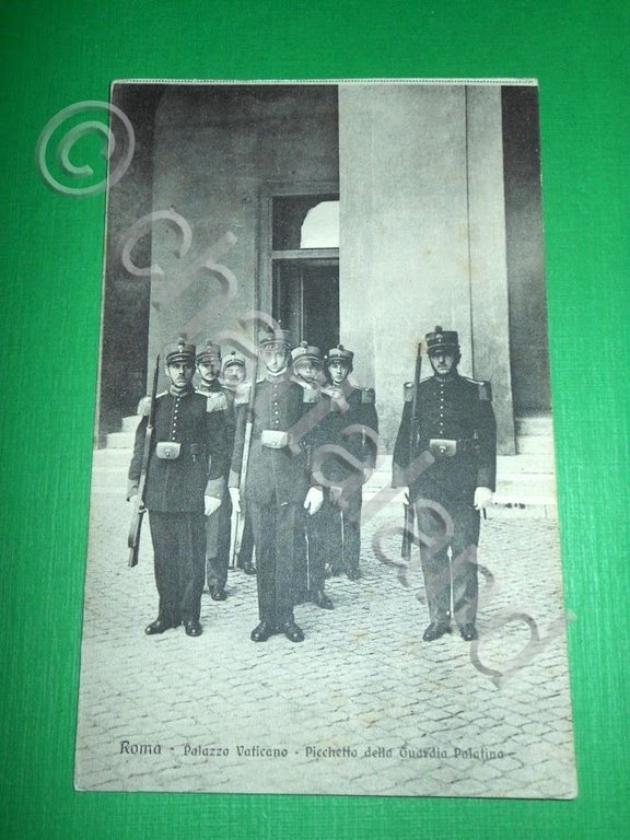 Cartolina Roma - Palazzo Vaticano - Picchetto della Guardia Palatina …
