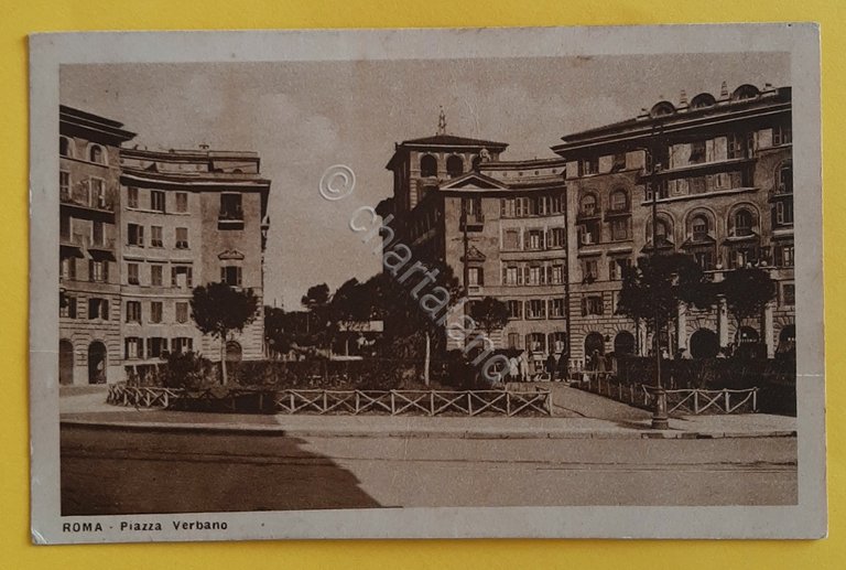 Cartolina Roma - Piazza Verbano - 1926
