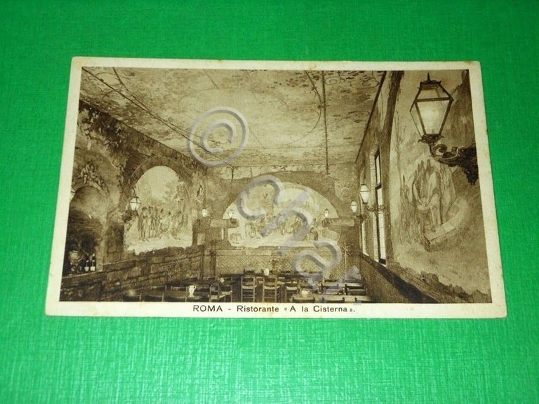 Cartolina Roma - Ristorante "A la Cisterna" 1935 ca.