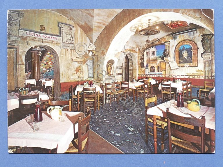 Cartolina Roma - Ristorante La Cisterna in Trastevere - 1970 …