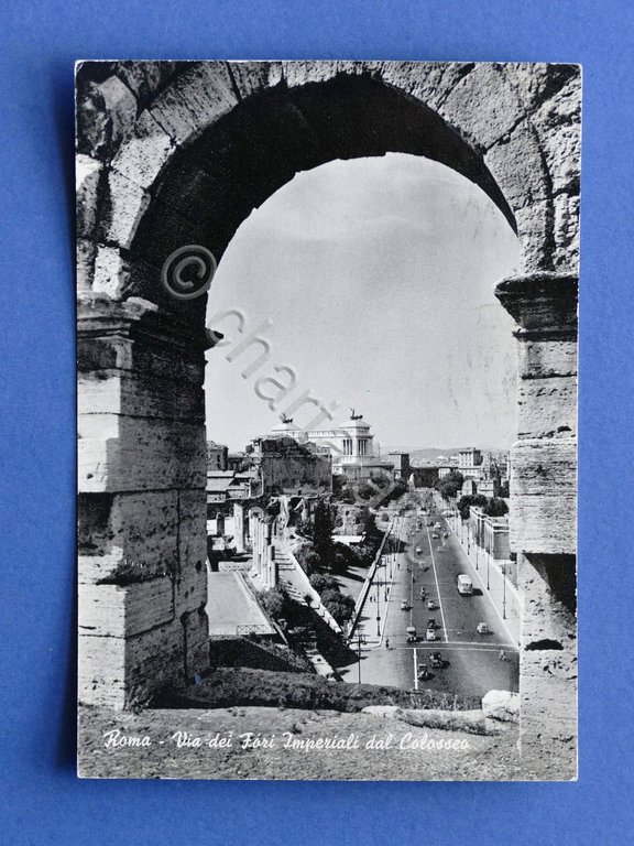 Cartolina Roma - Via dei Fori Imperiali dal Colosseo - …
