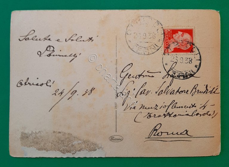 Cartolina Roma - Via del Mare - Rupe Tarpea - …