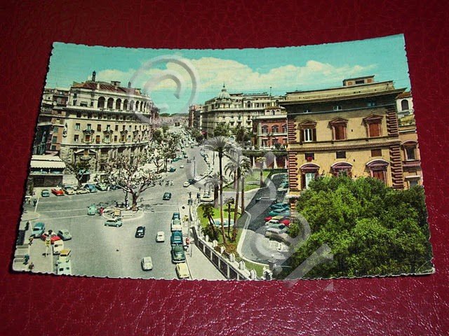 Cartolina Roma - Via Veneto 1960.