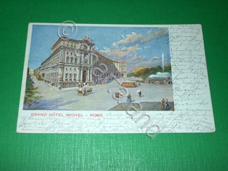 Cartolina Roma / Rome - Grand Hotel Michel 1909.
