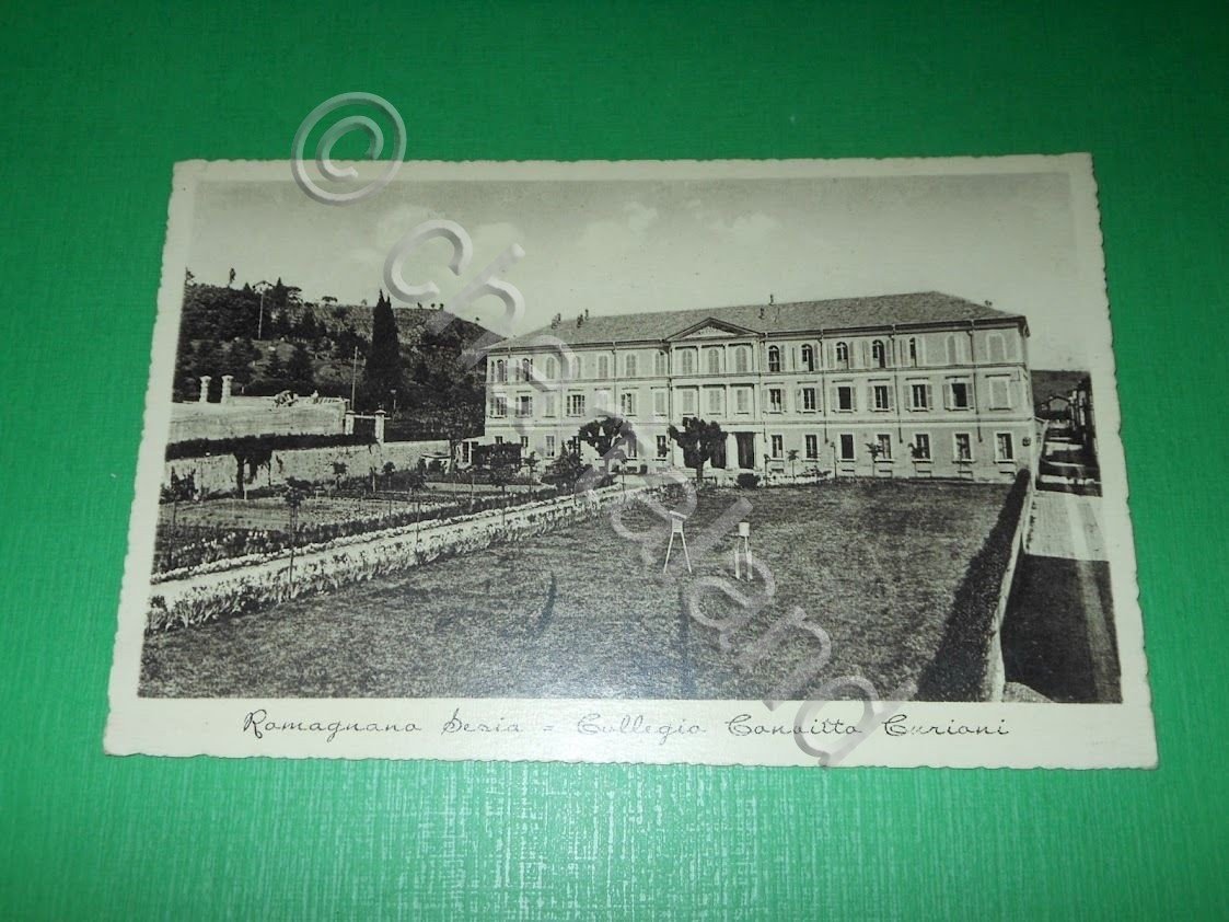 Cartolina Romagnano Sesia - Collegio Convitto Curioni 1943.