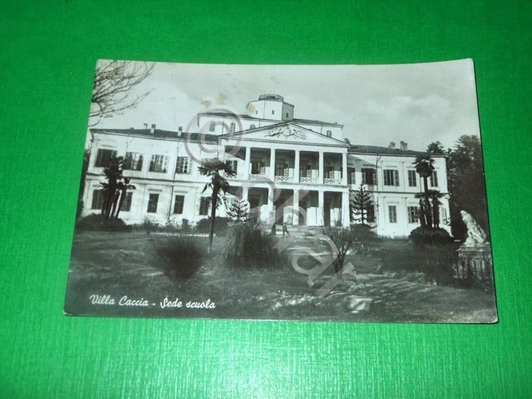 Cartolina Romagnano Sesia - Villa Caccia - Sede Scuola 1954