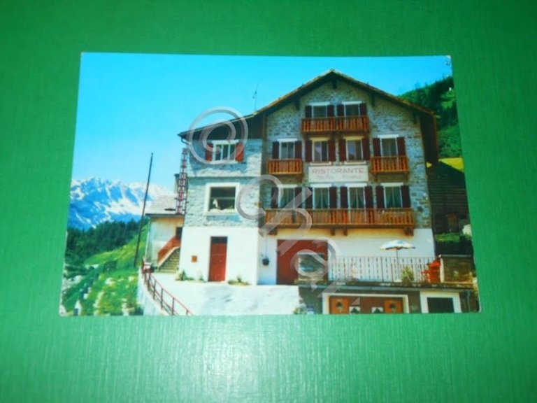 Cartolina Ronco Bedretto - Ristorante Stella Alpina 1970 ca