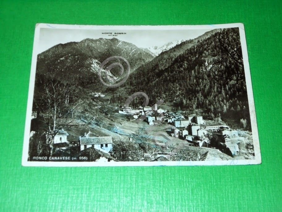 Cartolina Ronco Canavese - Panorama 1942.