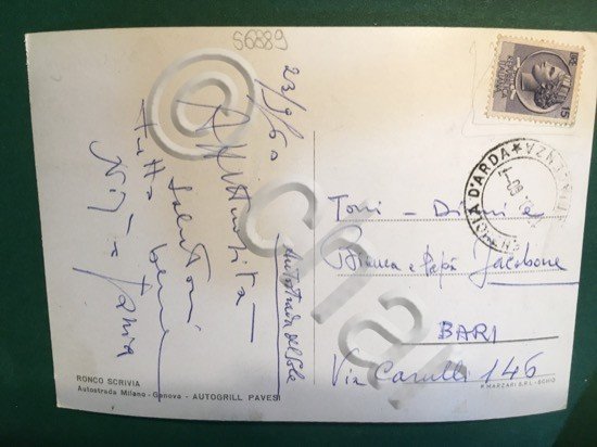 Cartolina Ronco Scrivia - Autostrada Milano Genova - Autogrill Pavesi …