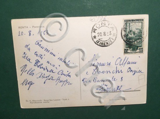 Cartolina Ronta - Panorama - 1953