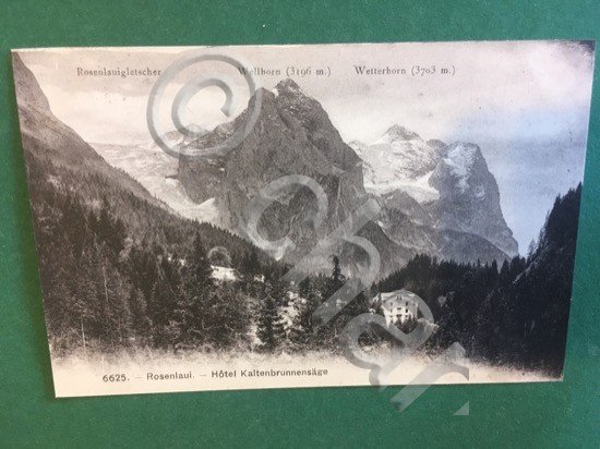 Cartolina Rosenlaui - Hotel Kaltenbrunnensage - 1920 ca.