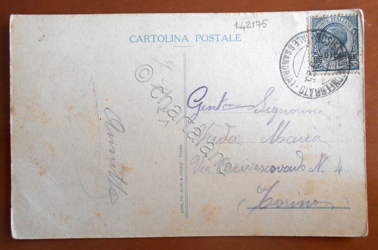 Cartolina Rosignano - ai suoi caduti - 1925