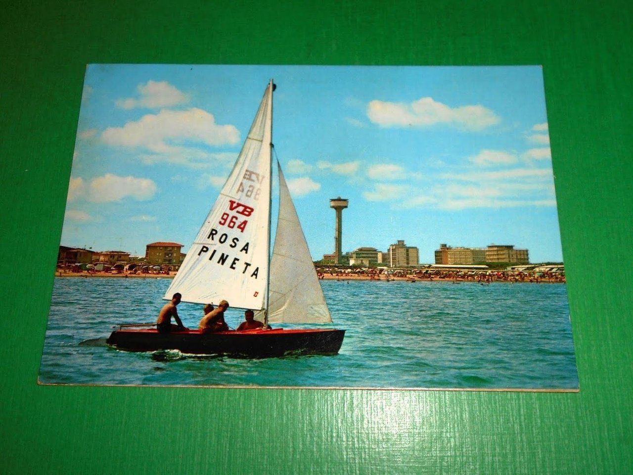 Cartolina Rosolina Mare ( Rosa Pineta ) - Spiaggia 1975 …