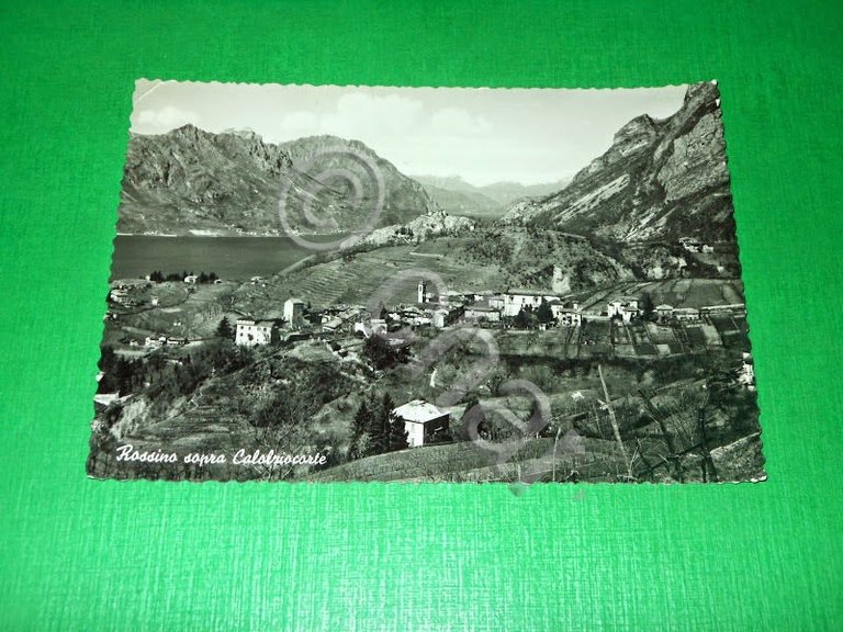 Cartolina Rossino sopra Calolziocorte - Panorama 1956