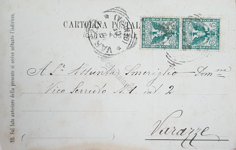 Cartolina Rosta - Ricordo della Chiesa della Madonna delle Grazie …