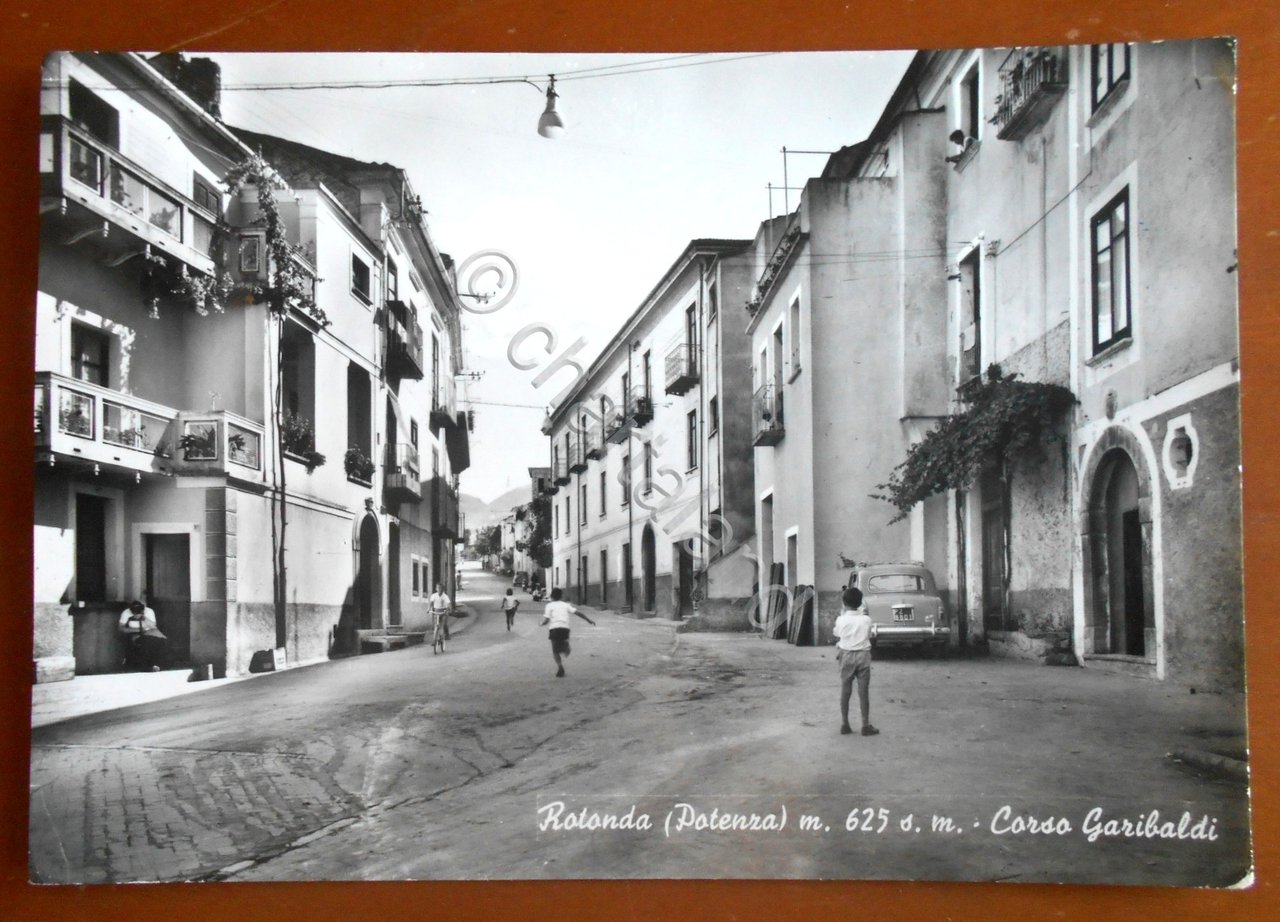 Cartolina Rotonda (Potenza) - Corso Garibaldi - 1968