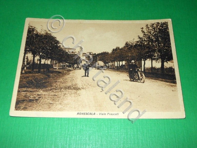 Cartolina Rovescala - Viale Frascati 1940