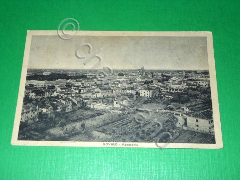 Cartolina Rovigo - Panorama 1949