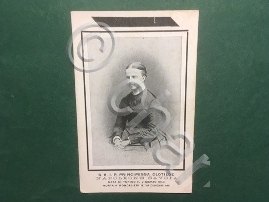 Cartolina S.A.I.R. Principessa Clotilde - Napoleone Savoia - 1900 ca.