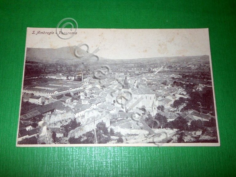 Cartolina S. Ambrogio - Panorama 1920 ca.