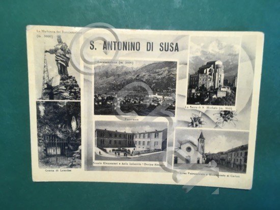 Cartolina S. Antonino Di Susa - Panorama - Grotta di …