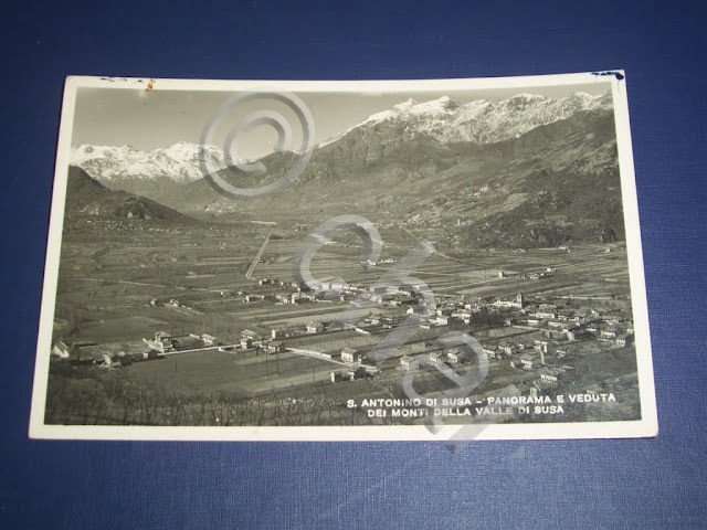 Cartolina S. Antonino di Susa - Panorama e veduta dei …