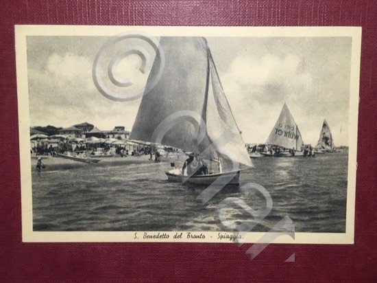 Cartolina S. Benedetto del Tronto - Spiaggia - 1948