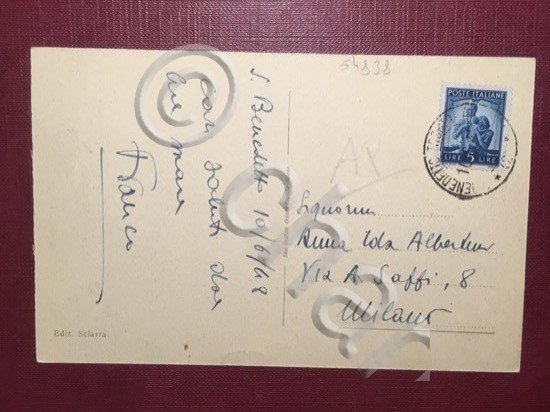 Cartolina S. Benedetto del Tronto - Spiaggia - 1948