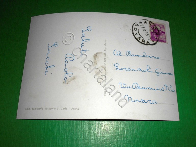 Cartolina S. Carlo ( Arona ) - Seminario Vescovile 1963