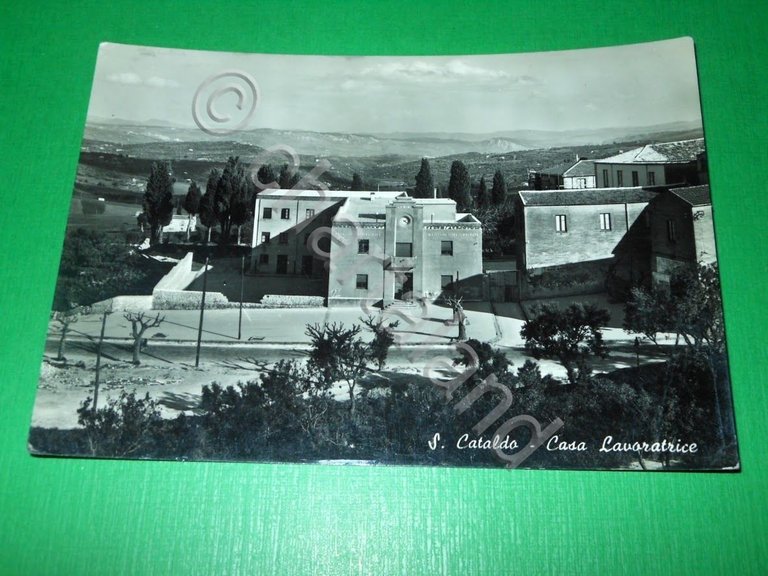 Cartolina S. Cataldo ( Caltanissetta ) - Casa Lavoratrice 1959