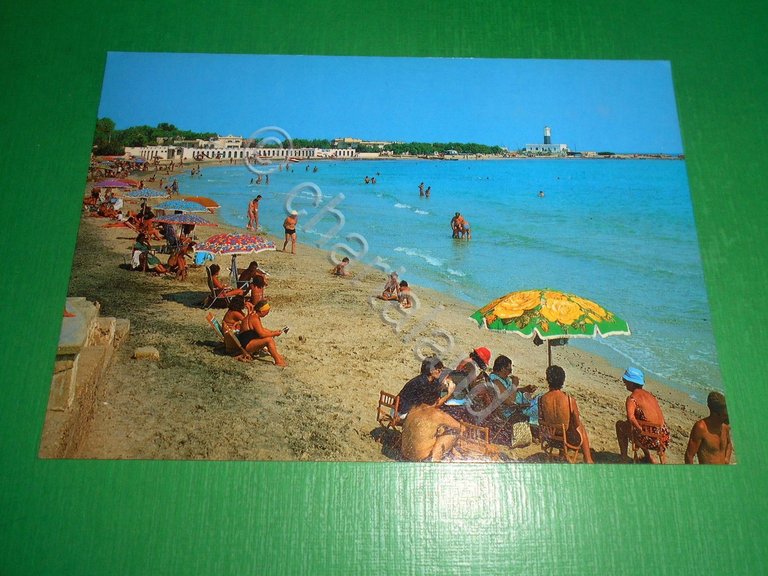 Cartolina S. Cataldo ( Lecce ) - La spiaggia 1980 …