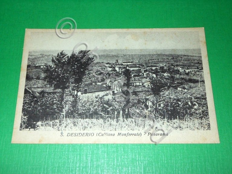 Cartolina S. Desiderio ( Calliano Monferrato ) - Panorama 1940 …