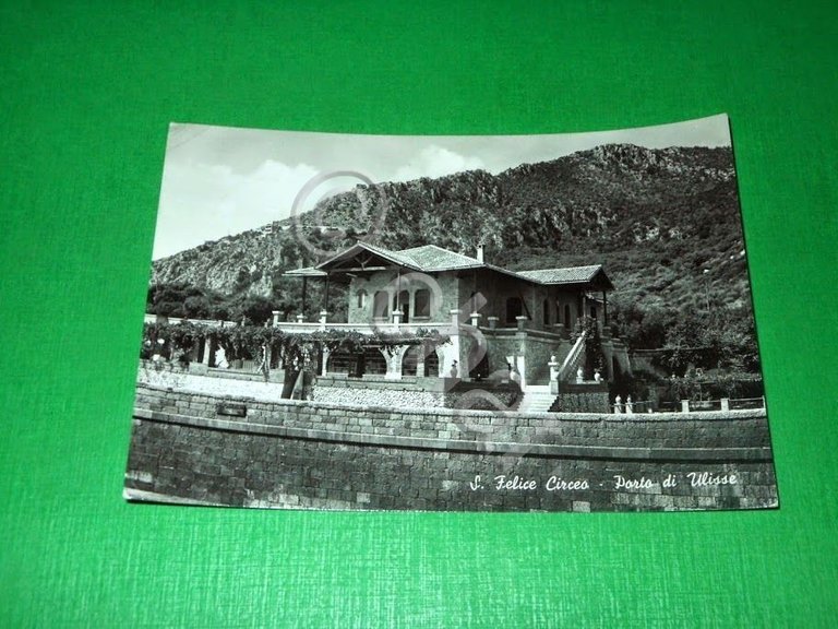 Cartolina S. Felice Circeo - Porto di Ulisse 1956
